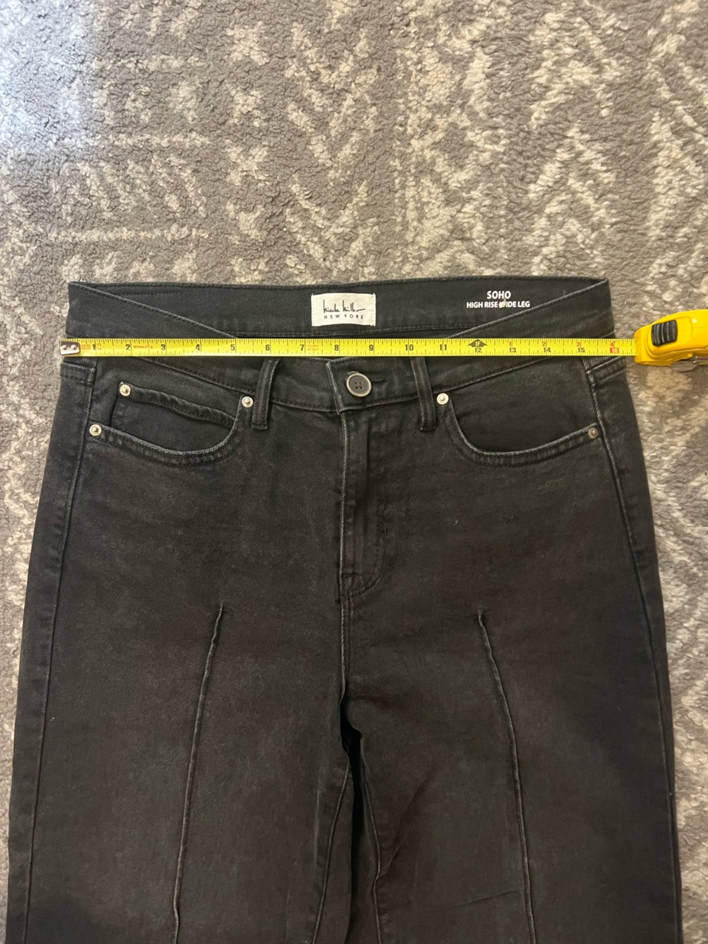 Nicole Miller Soho high rise wide leg crepes jeans size 8 (U107) - Picture 4 of 10